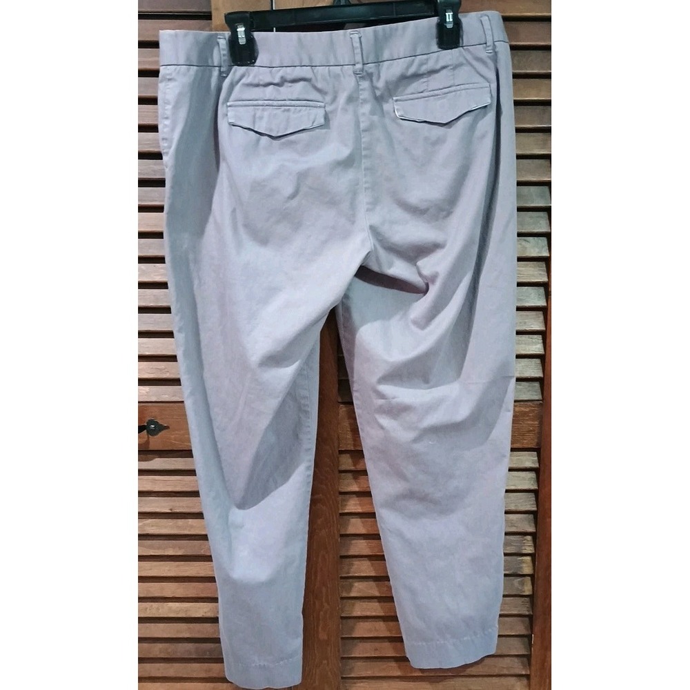J.Crew Dress Stretch Pants Women's 12 Tall Light Purple Mid Rise City Fit - Picture 5 of 6